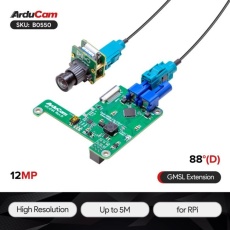 【UCTRONICS-B0550】Arducam GMSL2対応1200万画素 Raspberry Pi用カメラ拡張キット