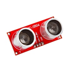 【SEN-28798】超音波距離センサー -3.3V (HC-SR04) / 180度 (赤)