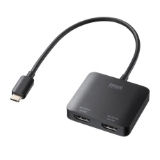【AD-ALCMST2HD2】USB Type C-HDMI変換アダプタ(2ポート/4K対応) 