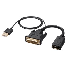 【AD-DVDP01】DVI-DisplayPort変換アダプタ(4K/30Hz)