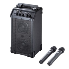 【MM-SPAMP21】ワイヤレスマイク付き拡声器スピーカー(最大40W)