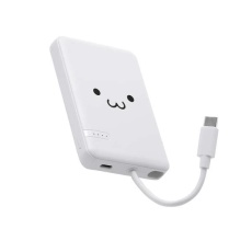 【DE-C62-5000WF】USB Type-C(TM)ケーブル一体モバイルバッテリー(5000mAh/12W)