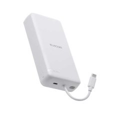 【DE-C64-20000WH】USB Type-C(TM)ケーブル一体モバイルバッテリー(20000mAh/20W)