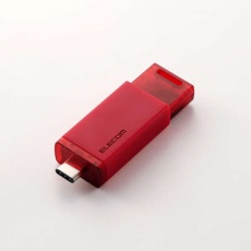 【ESD-ESK0250GRD】外付けSSD/USB10Gbps対応/ノック式/自動シャッター/コネクタ保護/Type-C/250GB/レッド