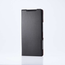 【PM-S252PLFUBK】AQUOS R10 ソフトレザーケース 薄型 磁石付