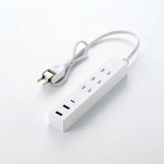 【T-U08-3A2C05WH】USBタップ/USB-C×1/USB-A×2/AC×3/15W/0.5m/ホワイト