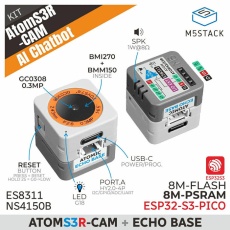 【M5STACK-K147-Cam】ATOMS3R-CAM AI Chatbotキット(8MB PSRAM)