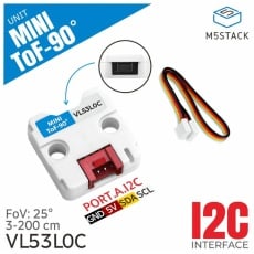 【M5STACK-U196】M5Stack用ToF-90度 測距センサユニット(VL53L0CXV0DH搭載 / 側面方向測距)