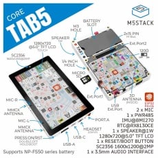 【M5STACK-C145】M5Stack Tab5