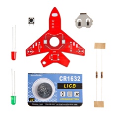 【KIT-29525】ミニ飛行機はんだ付けキット - 赤