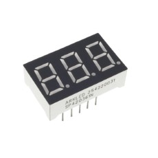 【SP420361N】7セグメントLED(3桁)(Red/0.36 inch/Cathode)
