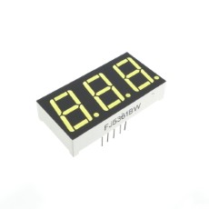 【FJ5361BW】7セグメントLED(3桁)(White/0.56 inch/Anode)