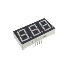【FJ5361AH】7セグメントLED(3桁)(Red/0.56 inch/Cathode)