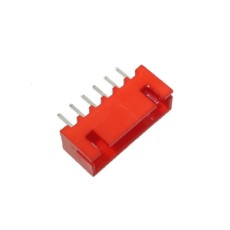 【WAFER-XH254Z-6AH】2.54mmピッチコネクター/ベース型 6極/赤色