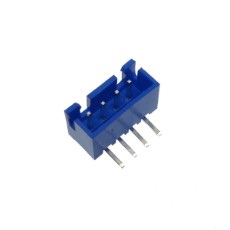 【WAFER-XH254WZ-4AL】2.54mmピッチコネクター/Lベース型 4極/青色