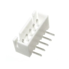 【WAFER-XH254WZ-5A】2.54mmピッチコネクター/Lベース型 5極/白色
