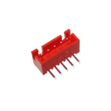 【WAFER-XH254WZ-5AH】2.54mmピッチコネクター/Lベース型 5極/赤色