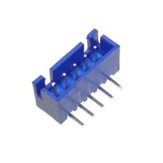 【WAFER-XH254WZ-5AL】2.54mmピッチコネクター/Lベース型 5極/青色