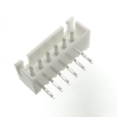 【WAFER-XH254WZ-6A】2.54mmピッチコネクター/Lベース型 6極/白色