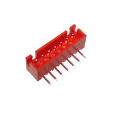 【WAFER-XH254WZ-7AH】2.54mmピッチコネクター/Lベース型 7極/赤色
