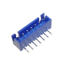 【WAFER-XH254WZ-7AL】2.54mmピッチコネクター/Lベース型 7極/青色