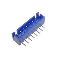 【WAFER-XH254WZ-8AL】2.54mmピッチコネクター/Lベース型 8極/青色