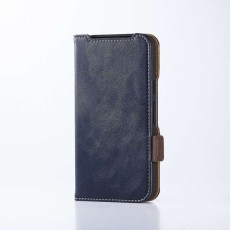 【PM-P252PLFYNV】Google Pixel 10/Google Pixel 10 Pro/ソフトレサ゛ーケース/磁石付/耐衝撃/ステッチ/ネイビー