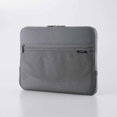 【BM-IBPTNP14GY】PC用インナーバッグ/ネオプレン/14インチ/ファスナーポケット/グレー