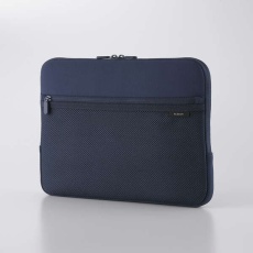 【BM-IBPTNP14NV】PC用インナーバッグ/ネオプレン/14インチ/ファスナーポケット/ネイビー