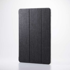 【TB-A25XWVCBK】13インチiPAd Air(M2)/フラップケース/薄型軽量/ファブリック/背面クリア/2アングル/ブラック
