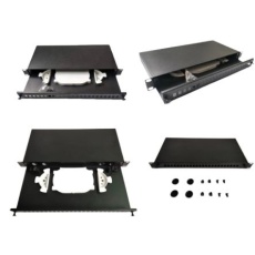 【143-844】光ファイバパッチパネル ST 24極