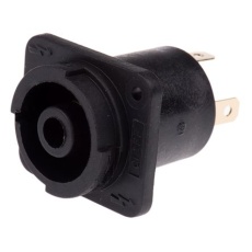 【171-118】ラウドスピーカーコネクタ、4極、メス、ストレート