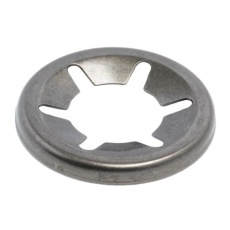 【172-385】プッシュオンファスナー エナメル仕上げ スチール オープン シャフト径9mm用(50個入り)