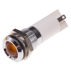 【204-401】パイロットランプ 110V ac オレンジ 実装ホールサイズ:14.5mm