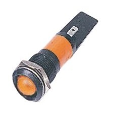 【210-939】パイロットランプ 110V ac オレンジ 実装ホールサイズ:14.5mm