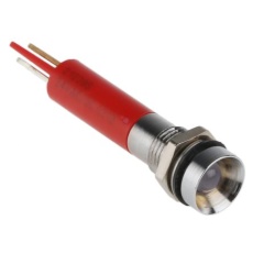 【212-395】パイロットランプ 24V ac/dc 赤 実装ホールサイズ:8mm