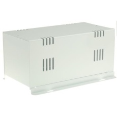 【232-068】ケース 電子機器用 257 x 130 x 112mm 冷間圧延鋼 白