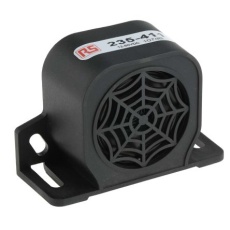 【235-411】電子ブザー、107dB、12 → 80 V dc、ユニバーサル