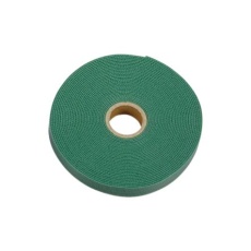 【268-005】フック / ループストラップ、10m x 20 mm、緑、ナイロン 66、10 個入り(10m入り)