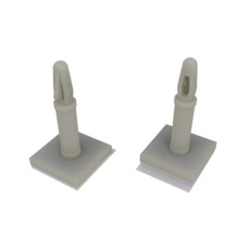 【304-134】基板スペーサー、本体高さ15.9mm、PCB穴径3.18mm、ベース寸法12.7 x 12.7mm