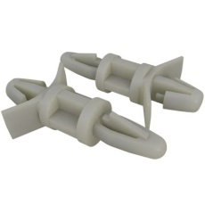 【304-317】基板スペーサ ナイロン66、本体高さ12mm、PCB穴径4mm