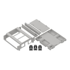 【336-912】DINレールモジュールボックス ABS樹脂 89.2 x 89.2 x 32mm