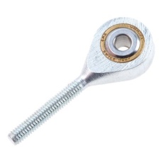 【382-251】ロッド端 M3x0.5 オス スチール ボア3mm 全長33mm、Metric Thread Standard オス