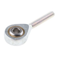 【382-267】ロッド端、内径:4mm、M4x0.7 オス、スチール