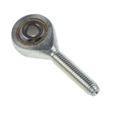 【382-273】ロッド端、内径:5mm、M5x0.8 オス、スチール