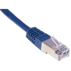 【411-306】Cat6 イーサネットケーブル、RJ45-RJ45、10m、青、S/FTP