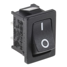 【419-744】ロッカースイッチ、On-Off、SPST、125V、16 A、照光無し、パネルマウント