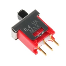 【429-498】スライドスイッチ 1回路 2接点 400 mA @ 20 V PCBマウント