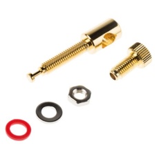 【458-190】ラウドスピーカーコネクタ、1極、オス、ストレート