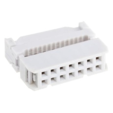 【471-193】IDCコネクタ、2.54mm ピッチ、14 ピン、2 列、メス